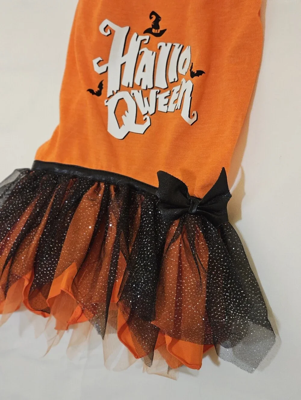 Halloween Queen Orange Tutu Costume for Pets - Cute Halloween Dress